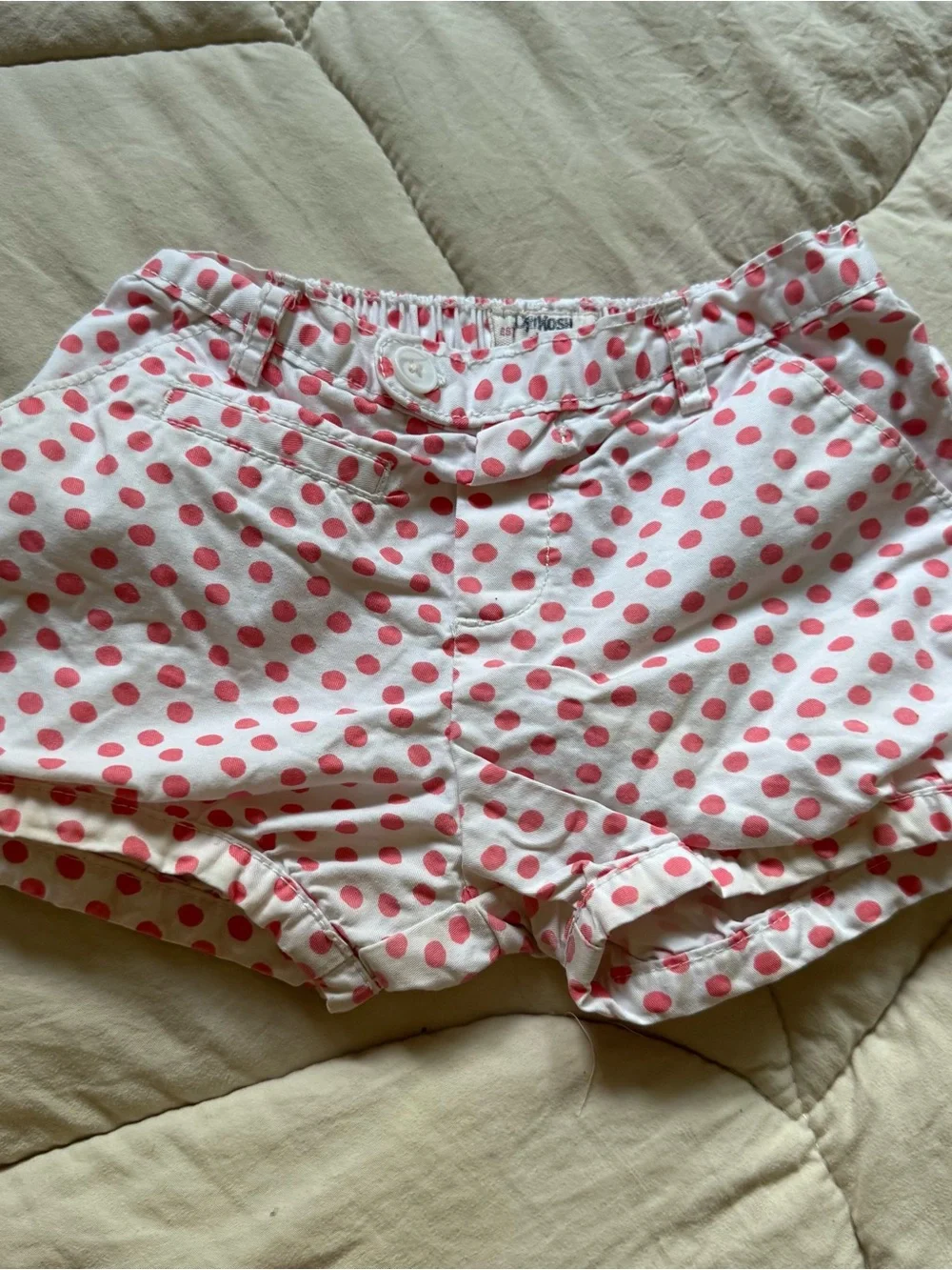 Vintage Oshkosh polka dot/gingham shorts bundle 4